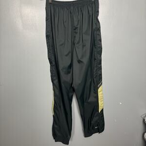 Vintage 90’s Nike Men Women Zip Up Tear Away Track Pants Green Zipper Snap XL